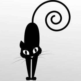 Resim Mcem Store Folyo Sticker Kedi 107 