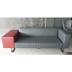 Resim Koltukstilim Crop Üç Kişilik Bekleme Koltuğu Gri 