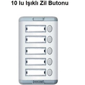 Resim 10 Lu Işıklı Zil Butonu 