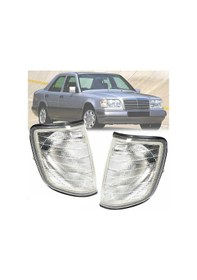 Resim Mercedes W124 E Serisi Sağ Sol Ön Sinyal Lambası Takımı 1993--1996 