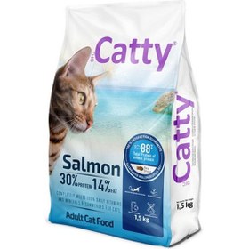 Resim Catty Somonlu Yetişkin Kedi Maması 1,5 Kg 