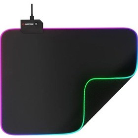 Resim Rampage Mp-21 Pulsar M Rgb Ledli 252x328x3 Mm Siyah Oyuncu Mouse Pad 
