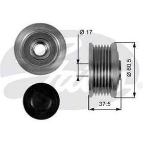 Resim GATES OAP7048 ALTERNATÖR KASNAĞI DOBLO 01-05 MAREA BRAVA BRAVO 1. 