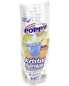Resim Kristal Plastik Bardak 25li 