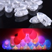 Resim Çok Renkli LED Balon Işıkları - 20/50 adet, Uzun Ömürlü Pil Gücünde Parlayan Parti, Düğün, Doğum Günü & Festival Işıkları, Anahtar Tasarımı için Şeffaf, Flaş Top Lambası, Kağıt Fener, 2.79x1.78 cm, Noel Dekoratif 