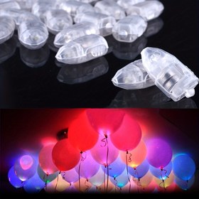 Resim Çok Renkli LED Balon Işıkları - 20/50 adet, Uzun Ömürlü Pil Gücünde Parlayan Parti, Düğün, Doğum Günü & Festival Işıkları, Anahtar Tasarımı için Şeffaf, Flaş Top Lambası, Kağıt Fener, 2.79x1.78 cm, Noel Dekoratif 