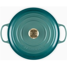 Resim Le Creuset Yuvarlak Ikonik Lüks Döküm Tencere 28 Cm Turkuaz 
