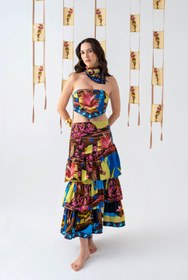 Resim Nairobi Katlı Uzun Etek - M/L 