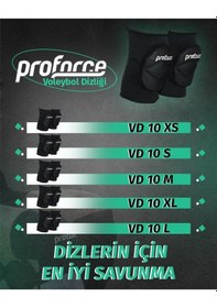 Resim Proforce Vd10 Voleyol Dizliği Vd10xl Siyah 