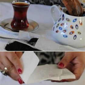 Resim ForWhat Büro Ev Ofis Çay Keyfi İçin 26 Adet Kullan At Çay Filtre Demler Poşet Süzgeci Seti 