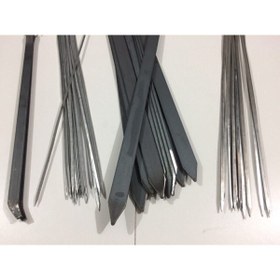 Resim mobilreyon - Mangal Seti (55 Cm) - 6 Adet Adana Kebap Şişi, 10 Ciğer Şiş ,10 Adet Kuşbaşı Şiş , Maşa 