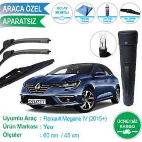 Resim Megane 4 Kasa Ön ve Arka Silecek Süpürge Seti Çanta Hediyeli 