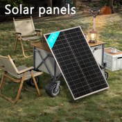 Resim 10A Kontrolcü ile Bir Güneş Paneli Seti, Maksimum Güç 300W, IPX5 Su Geçirmez, Off-Grid Kamp Araçlarını Güçlendirmek İçin Uygun 