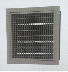 Resim 30X30 Çift Sıra Kanatlı Zıt Damperli Menfez 