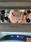 Resim Janusmania Çiçek Araba Ayna Sticker 