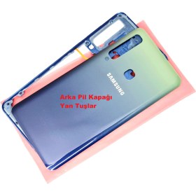 Resim Samsung Galaxy A9 A920 2018 KASA Arka Pil Batarya Kapağı MAVİ 