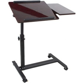 Resim Ükseklik Eğim Ayarlı Koltuk Kenarı Laptop Sehpası - Mouse Bölmeli 