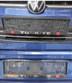 Resim Türkiye Araç Takmatik Çıtalı Oto Plakalık 2 Adet Ön Arka 