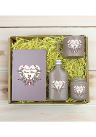 Resim Bk Gift Kişiye Özel İsimli Dtf Anne Temalı Mat Gri Defter & Kahve Fincanı & Kolonya & Mum Hediye Seti-5, Anneye Hediye, Anneler Günü Hediyesi Kobitmey 