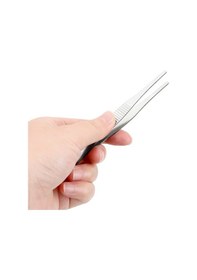 Resim Penset 13 CM Düz-Küt Uçlu Paslanmaz Çelik 