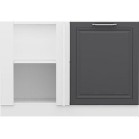 Resim Minar Mutfak Modül Alt 1k1r 120cm Köşe Dolap Byz Mebran C Ant 