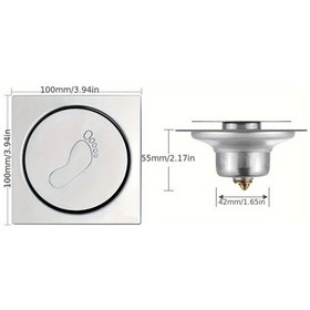 Resim Willowhaven Pop Up Zıplayan Paslanmaz Çelik 3.94 Inch Koku Engelli Banyo Duş Drenajı 