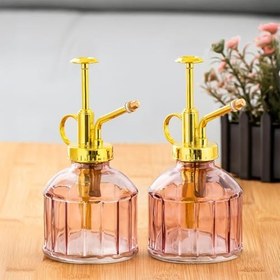 Resim Perotti 15733 2'li Mor Vintage Cam Bitki Sulama Şişesi Oda Kokusu Dağıtıcı Cam Dağıtıcı Sprey 250ml 