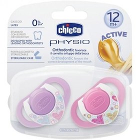 Resim Chicco 2 Li Physio Kauçuk Emzik 12 Ay+ Kız 