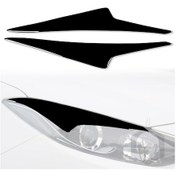 Resim Mazda Axela İçin Araba Far Kaşları 20142016 Araba Far Kaş Kapağı Dekoratif Far Çıkartma Şeritleri 