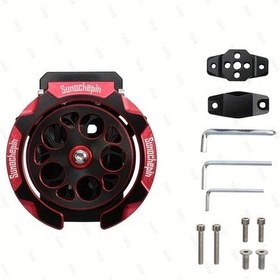 Resim Ronglight Kırmızı Cnc Alüminyum Motosiklet Matara Tutucu - Hafif Güvenli Montaj 