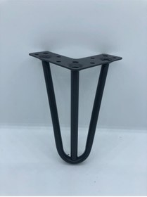 Resim KARAKOÇ Metal, 3 Mil 15*10*10 Siyah Koltuk, Mobilya Ayağı (4 Adet) 