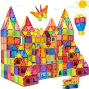 Resim Manyetik Yapı Taşları Seti, STEM Eğitici Oyuncaklar, Yığın ve Bulmaca Oyun Seti, 3+ Yaşındaki Çocuklar İçin İdeal Doğum Günü Hediyesi, Yaratıcı Oyun Canlı İnşaat Seti Dayanıklı ABS Malzeme, Yaratıcı Oyun Seti, Oyunlu Tasarım, Sağlam İnşaat 
