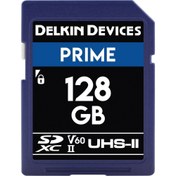 Resim Delkin Devices 128GB Prime SDXC UHS-II 280MB/s V60 Hafıza Kartı 