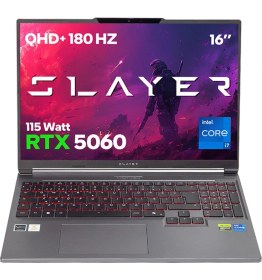 Resim Game Garaj Slayer X7T-5060 C6 Intel Core I7 14650HX 32GB Ram 1tb SSD RTX5060 16" Qhd+ 180Hz IPS Freedos Gaming Laptop 