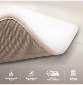 Resim Zebra Desen 2li Banyo Paspas Takımı, 60x100 cm, Lacivert 
