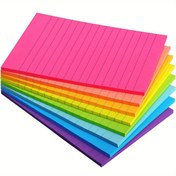 Resim 360 adet Renkli Kaplı Yapışkan Notlar, Kendinden Yapışkanlı Çizgilerle 4x6 Yapışkan Notlar, 8 Parlak Renk, Kitapta 45 Sayfa, Geri Dönüş, Ofis ve Çalışma Malzemeleri, Yapışkan Notlar, Güzel Malzemeler 