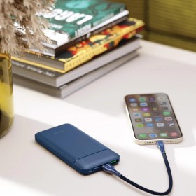 Resim Polosmart PBS123 10.000 Mah 1 Type-C 2 USB Çıkışlı Taşınabilir Şarj Cihazı Powerbank Navy 