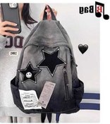 Resim Willowhaven Y2k Gotik Harajuku Gradient Kanvas Sırt Çantası - Siyah Siyah, Yurt Dışı, Yeni Sezon, Trendy Tasarım, Uygun Fiyat Siyah 