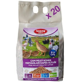 Resim Bonnynice Bıldırcın Güvercin Süs Tavukları Kafes Altlığı 3 L x 20 