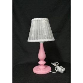 Resim Ahşap Ayaklı Kız Çocuk Odası Bebek Odası Abajuru 