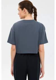 Resim Skechers Crop Graphic Kadın Tişört Gri 