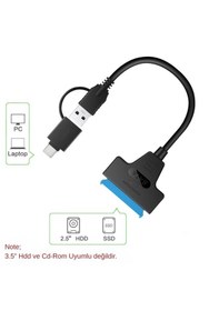 Resim Daytona A4204 2in1 Usb3.0 Type-c To 2.5 İnç Sata Hdd/ssd Çevir... 