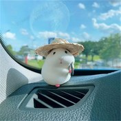 Resim Bir Reçine Hamster Gösterge Paneli Süsü, Araba İçleri İçin Sevimli Bir Hayvan Aksesuarı, Kimseye Hediye Olarak Mükemmel Bir Dekoratif Hediye Olarak. 