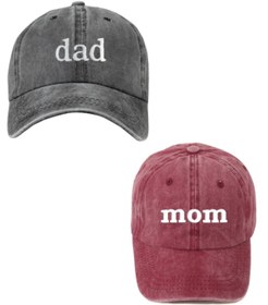 Resim Genel Markalar Dad & Mom 2'li Yıkamalı Beyzbol Kep Set 