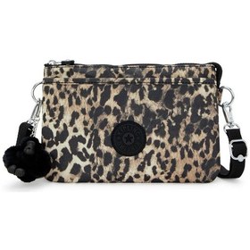 Resim Kipling Riri Küçük Boy Omuz Çantası Leopar 