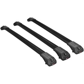 Resim Renault Koleos 2011-2016 Arası İle Uyumlu Ace-1 Ara Atkı Tavan Barı Siyah 3 Adet Bar 