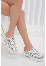 Resim Airmax Taban Ortopedik Sabo Terlik Doktor Hemşire Terliği Ayıcık Beyaz 