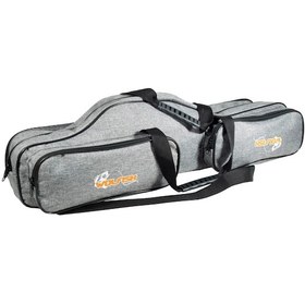 Resim Wolfish Tek Gözlü 110 Cm Olta Çantası Gri 4 Cepli 