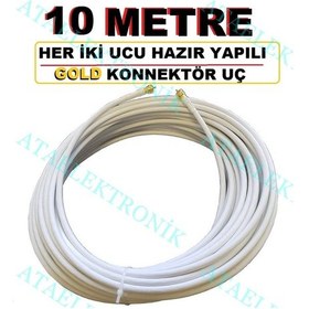 Resim 10 Metre Hd 3D 4K Çanak Anten Uydu Kablo - Yerli 