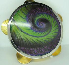 Resim Tef Tambourine Riq Marine W / Cymbals 